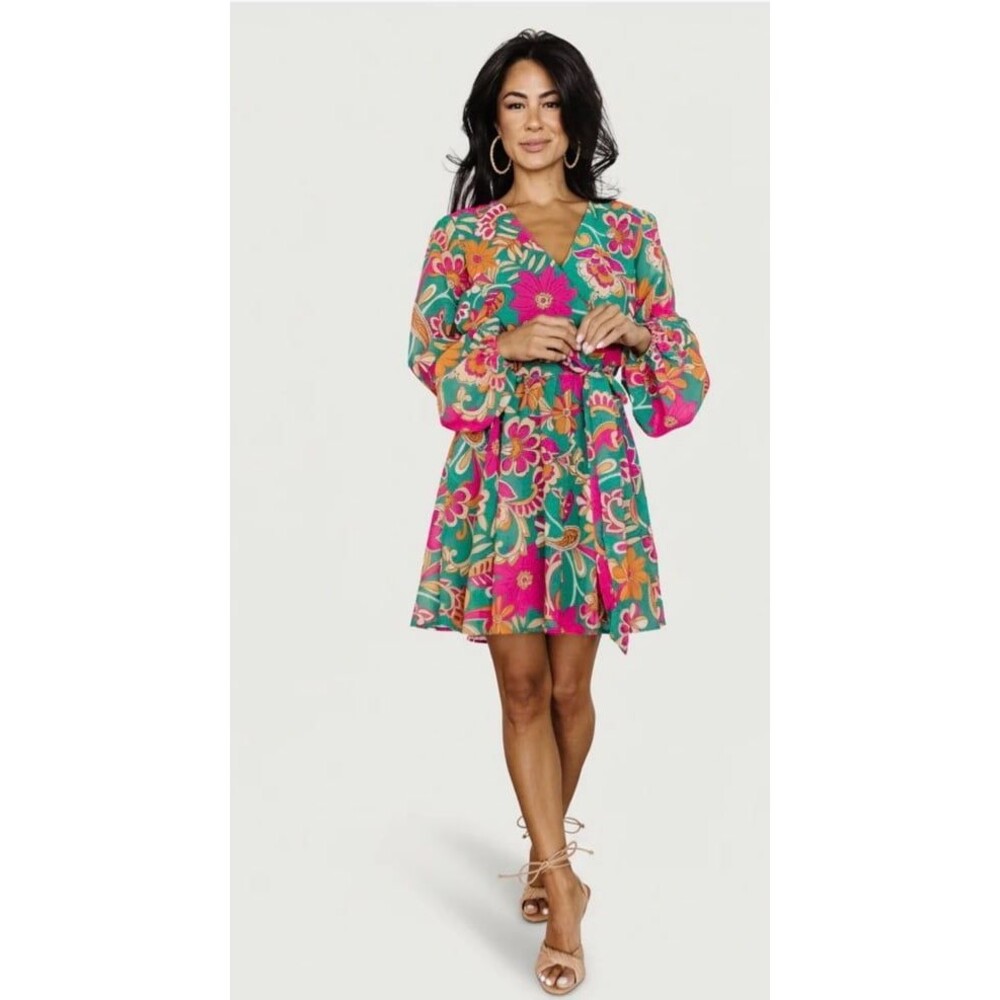 Baltic Born Wesley Mini Dress Bright Vibrant Womens Medium